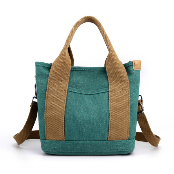 Trendy All-match Simple Fashion Korean Style Large Capacity Commute Leisure Canvas Bag - Image 8