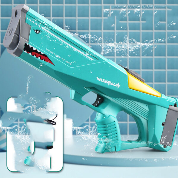 Automatic Electric Water Gun Toys Shark High Pressure Outdoor Summer Beach Toy Kids Adult Water Fight Pool Party Water Toy - Image 9