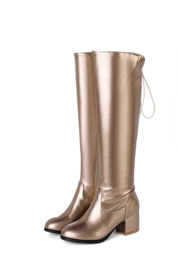 Women's High Boots Silver Performance Stage Boots - Image 2