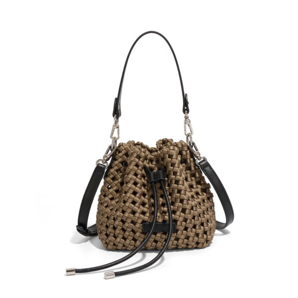 High-grade Windmill Knot Bucket Bag Hand-woven - Image 3