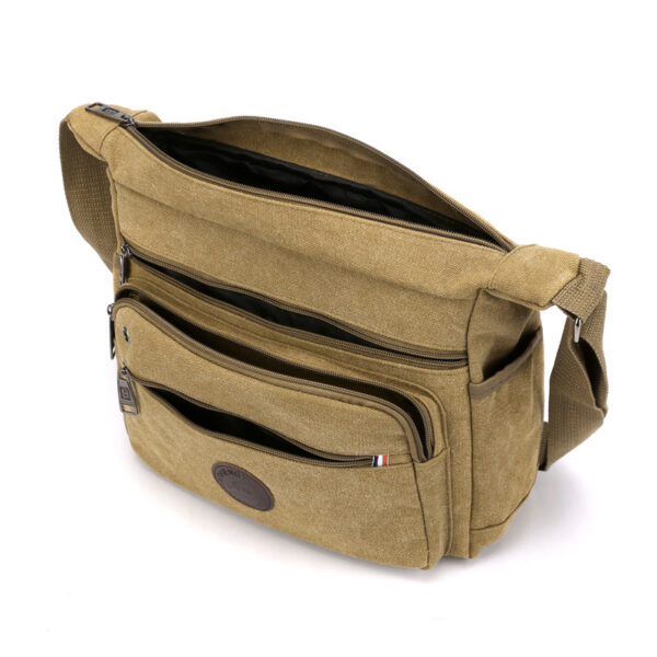 New Canvas Men's Shoulder Messenger Bag - Image 9