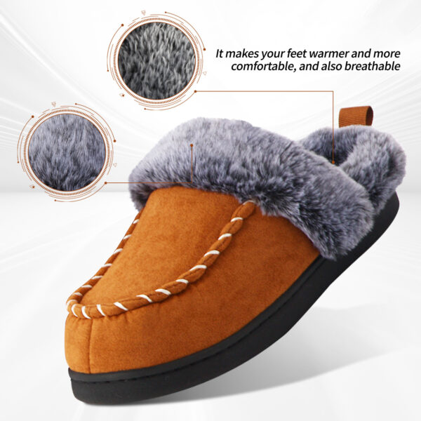 Men's Autumn And Winter Faded Fur Mouth Mark Shoes Home - Image 5