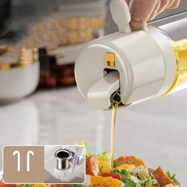 2 In 1 Oil Sprayer Bottle BBQ Cooking Oil Dispenser Olive Oil Pourers Sprayer Kitchen Baking Oil Mister Vinegar Bottle - Image 7