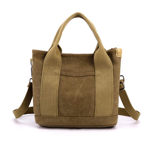 Trendy All-match Simple Fashion Korean Style Large Capacity Commute Leisure Canvas Bag - Image 2