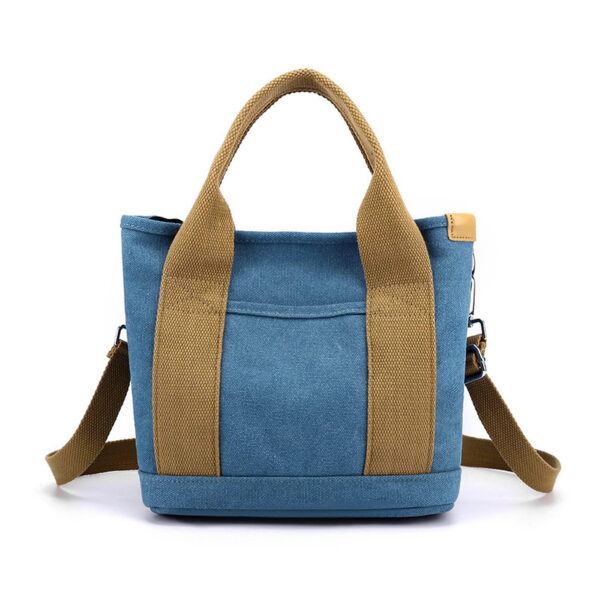 Trendy All-match Simple Fashion Korean Style Large Capacity Commute Leisure Canvas Bag - Image 9