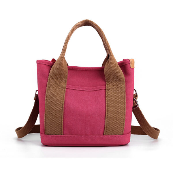 Trendy All-match Simple Fashion Korean Style Large Capacity Commute Leisure Canvas Bag - Image 10