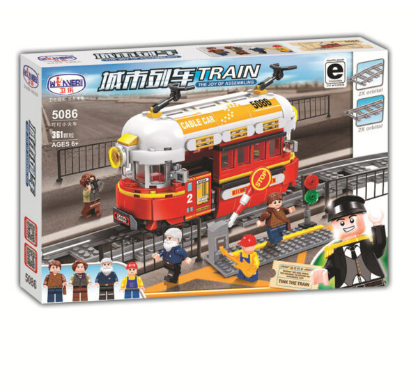 Weile Train Series Steam Train Freight Long-distance Train 5085-5091 Assembled Puzzle Building Block Toys - Image 4