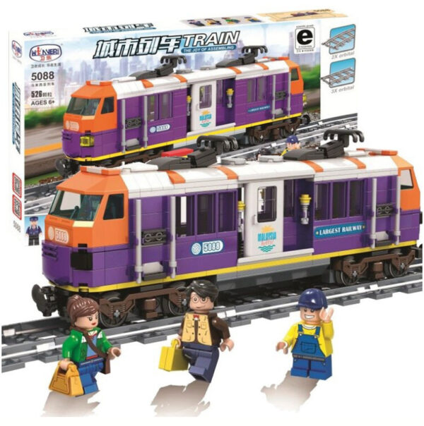 Weile Train Series Steam Train Freight Long-distance Train 5085-5091 Assembled Puzzle Building Block Toys - Image 7