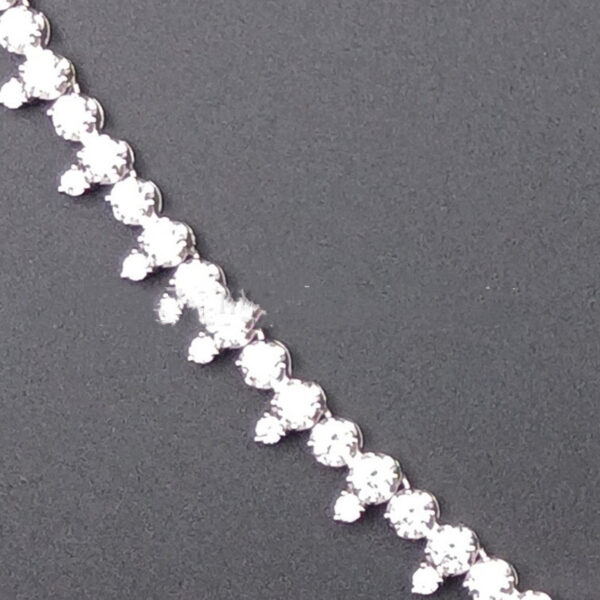 Zhou Hengfu Jewelry S925 Silver Cubic Zirconia Necklace Necklace Women - Image 4