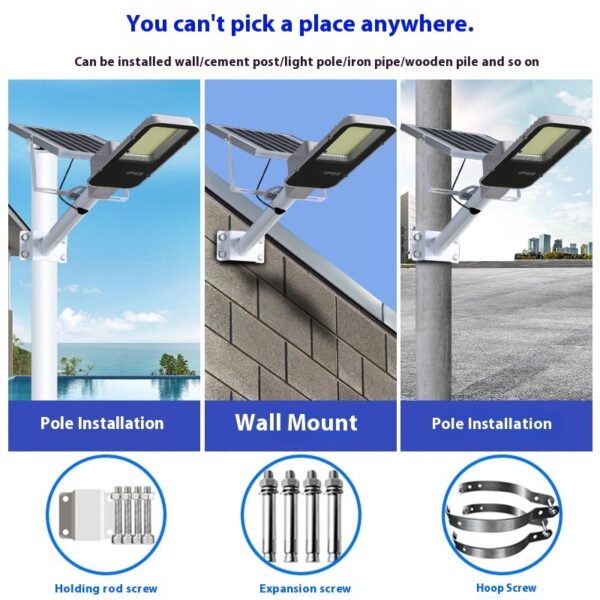 Solar Street Lamp Courtyard Outdoor Lamp Rural Waterproof - Image 7