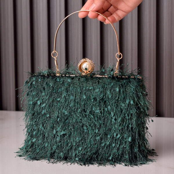 Tassel Handbags Women Dress Party Evening Bag Fashion Luxury Designer Square Bags Crossbody Shoulder Bag Ladies - Image 5