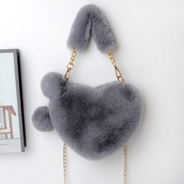 Love Bags Soft Plush Handbags Women Valentine's Day Party Bag - Image 7