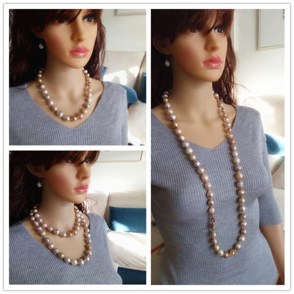 Pure Natural Oversized Pearl Long Necklace Personality Luxurious - Image 2