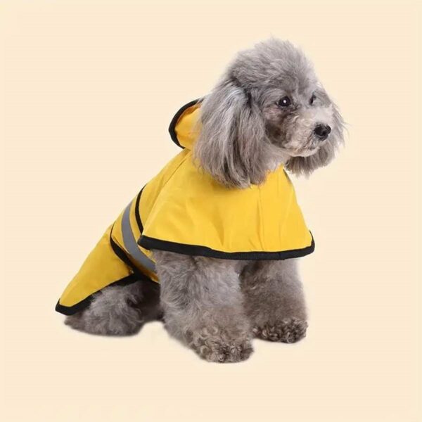 Golden Retriever Big Dog Pet Raincoat Reflective Dog Clothes Raincoat Poncho - Image 3