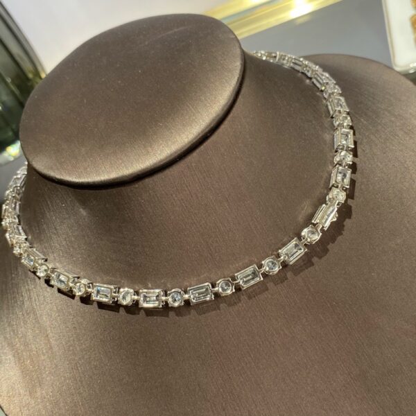 Moissanite Single Row Full Of Diamond Collarbone Chain Women - Image 2