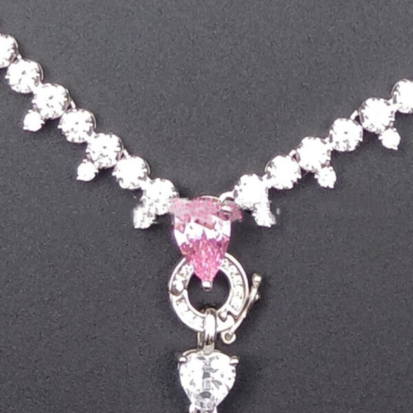 Zhou Hengfu Jewelry S925 Silver Cubic Zirconia Necklace Necklace Women - Image 2