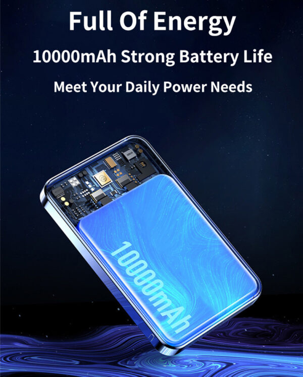 Transparent Magnetic Power Bank 22.5W Fast Charge - Image 2