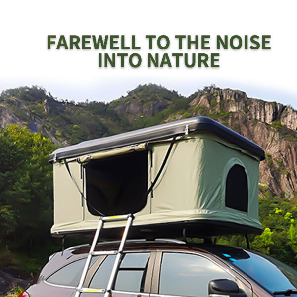 Self-driving Tour Camping Camping Hard Shell Outdoor Folding Roof Tent - Image 3