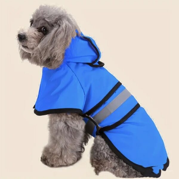 Golden Retriever Big Dog Pet Raincoat Reflective Dog Clothes Raincoat Poncho - Image 4