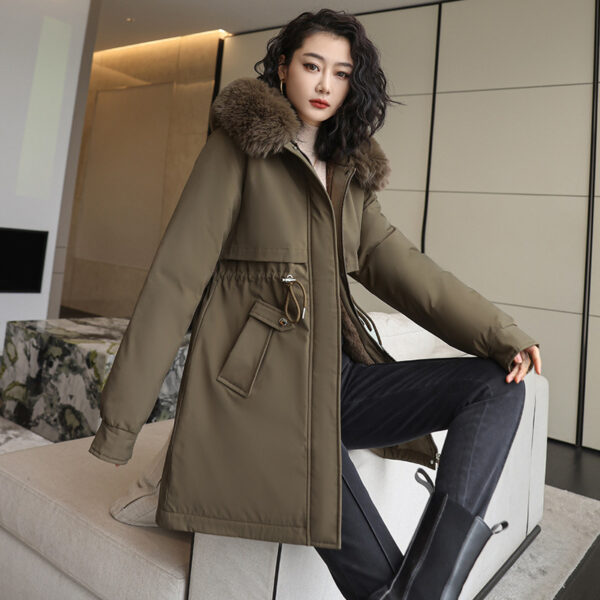 Korean Style Small Waist Down Coat - Image 9