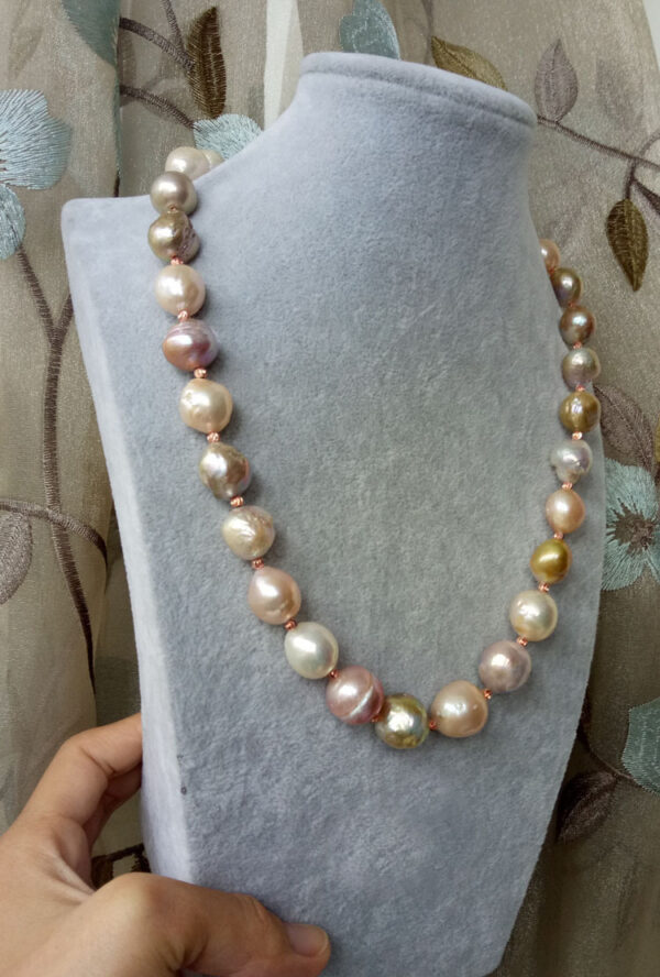 Pure Natural Oversized Pearl Long Necklace Personality Luxurious - Image 3