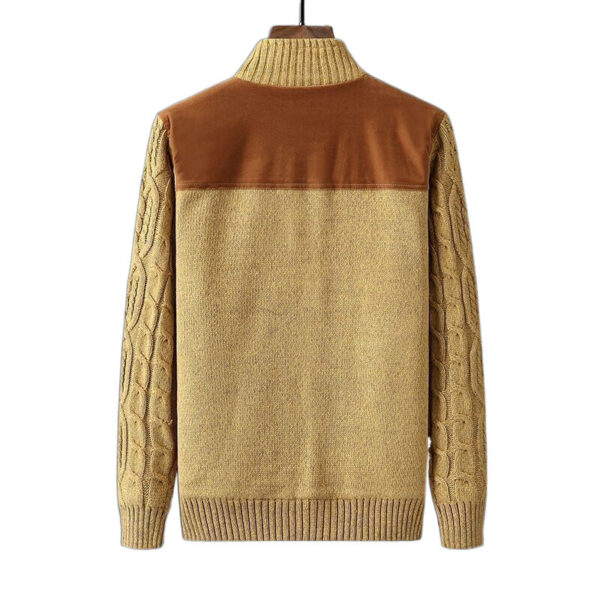 Men's Fleece-lined Thickened Sweater Autumn And Winter - Image 5