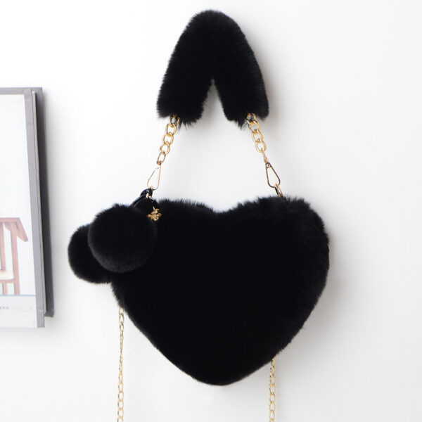 Love Bags Soft Plush Handbags Women Valentine's Day Party Bag - Image 6