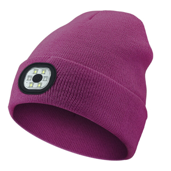 Outdoor Riding Lighting Headlights Cap Multi-color Optional Night Running LED Light Emitting Knitted Hat - Image 6