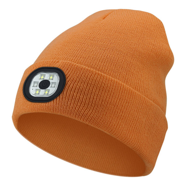 Outdoor Riding Lighting Headlights Cap Multi-color Optional Night Running LED Light Emitting Knitted Hat - Image 9