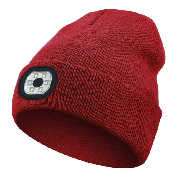 Outdoor Riding Lighting Headlights Cap Multi-color Optional Night Running LED Light Emitting Knitted Hat - Image 10