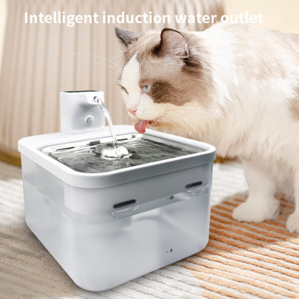 Intelligent Self-circulating Rechargeable Wireless Induction Pet Dog Water Dispenser