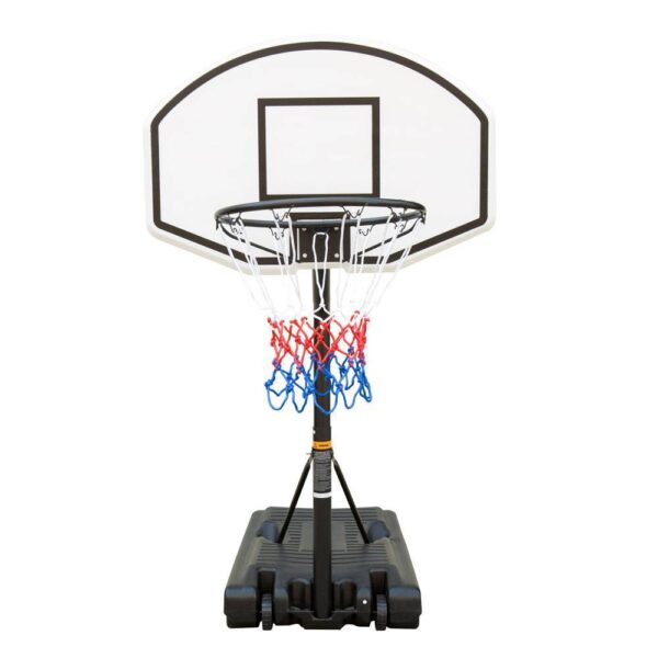 Portable Poolside Basketball Hoop 3.1ft To 4.7ft Height Adjustable Basketball System