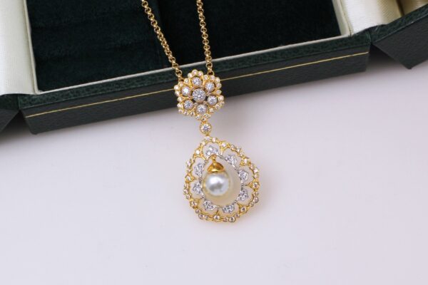 Light Luxury 925 Silver Gold Bead Pendant - Image 4