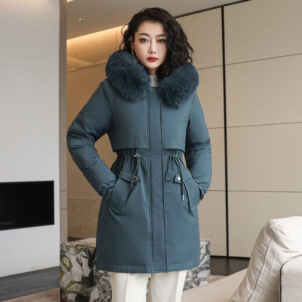 Korean Style Small Waist Down Coat - Image 7