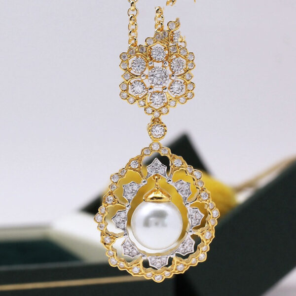 Light Luxury 925 Silver Gold Bead Pendant